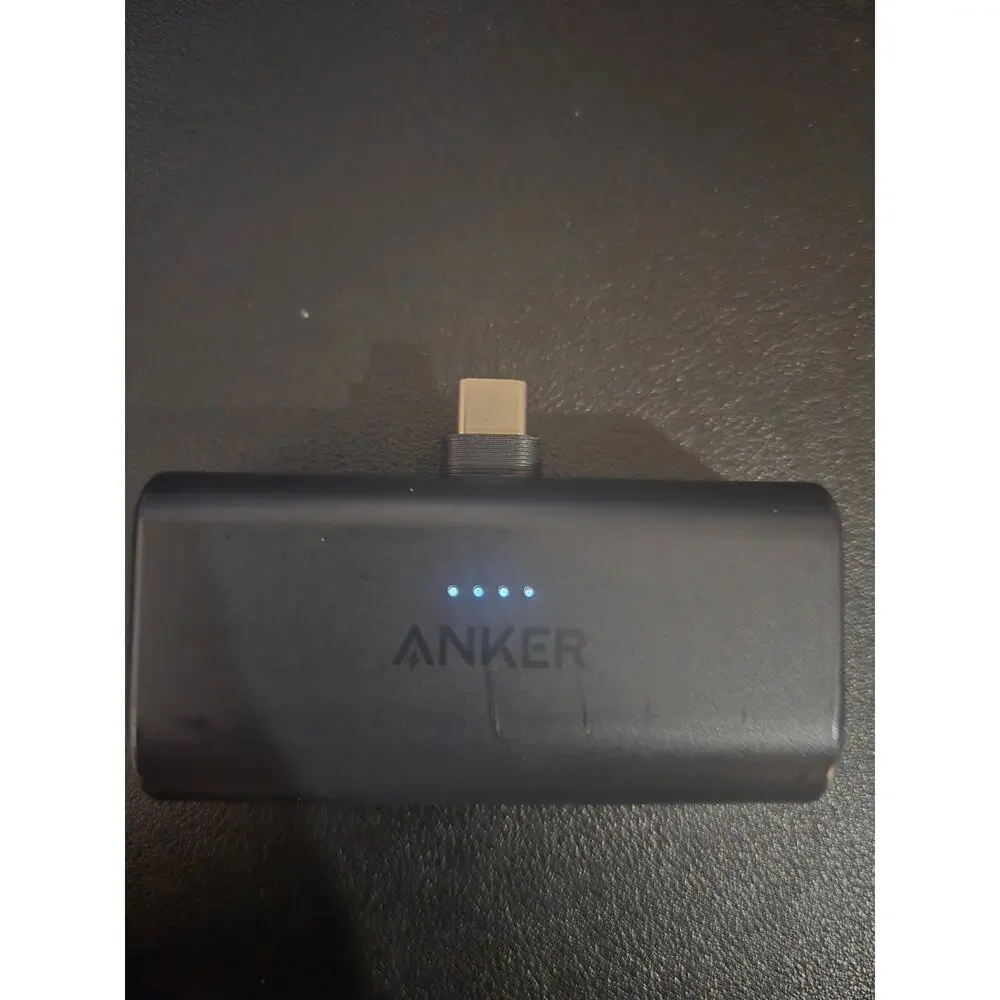 Anker - Nano Power Bank (5,000mAh, 22.5W) w/ Built-in Foldable USB-C Connector